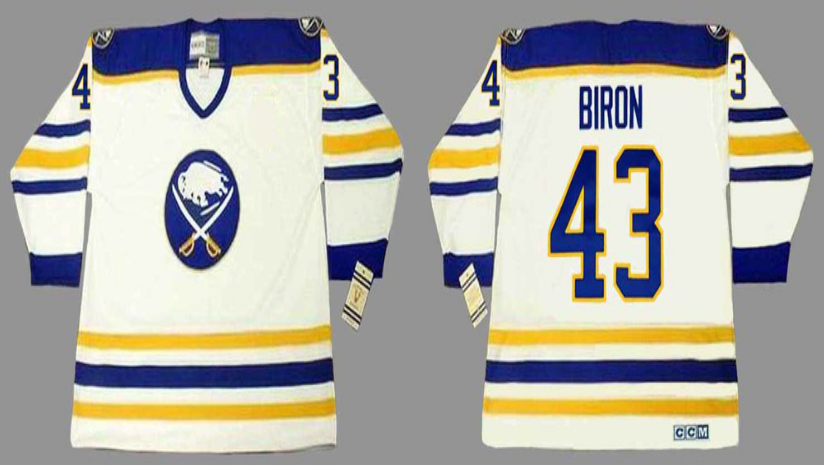 2019 Men Buffalo Sabres 43 Biron white CCM NHL jerseys